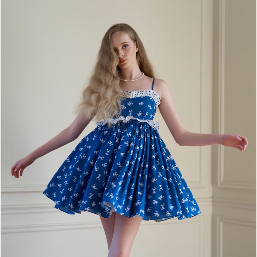 SELKIE Scotty Hanky Rosebud Dress